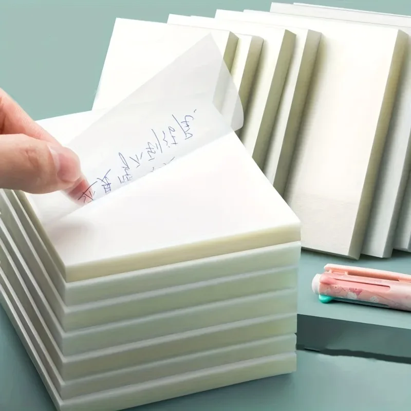 Sticky Note Dispenser - 50 Sheets Transparent Sticky Note Pads