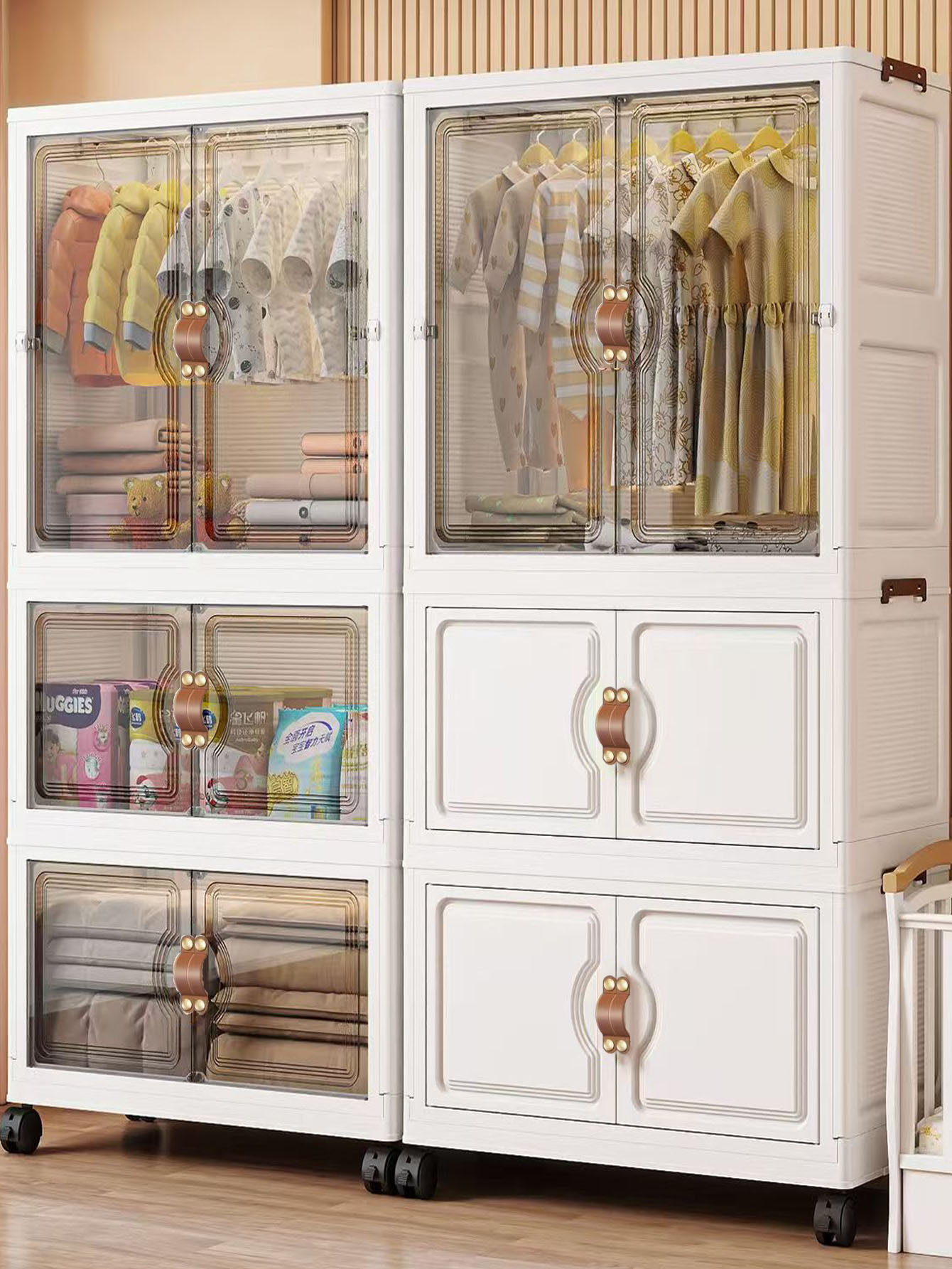 Home Office Organization - Compact Portable Folding Storage Locker Cabinet