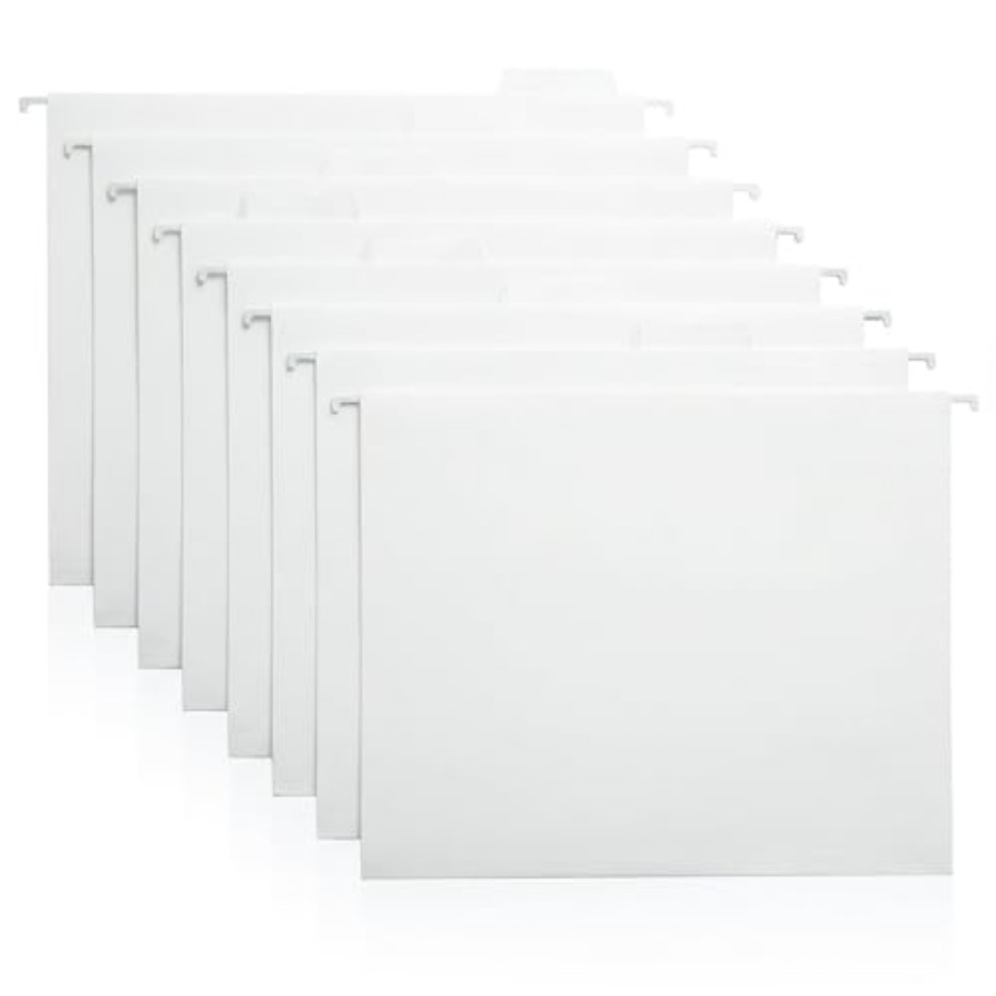 Home Office Organization - Hanging File Folders 8 Pack, Letter