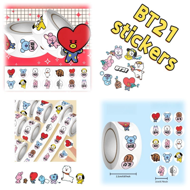 Home Office Kit - BT21 anime peripheral 500 stickers cartoon