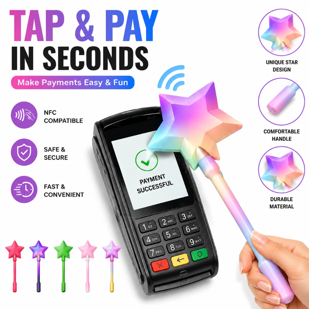 Home Office Pay - 3D Printed Star Wand Card Holder