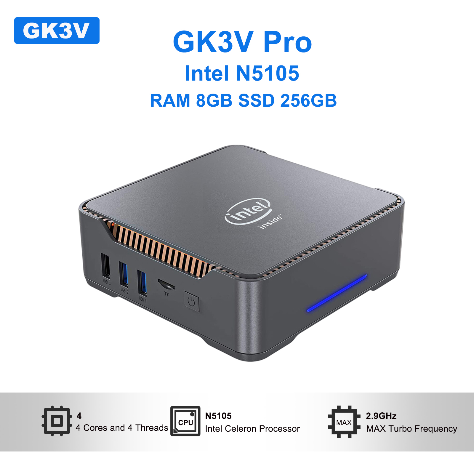 Home Office Windows 11 - GK3V Pro mini pc Intel N5105