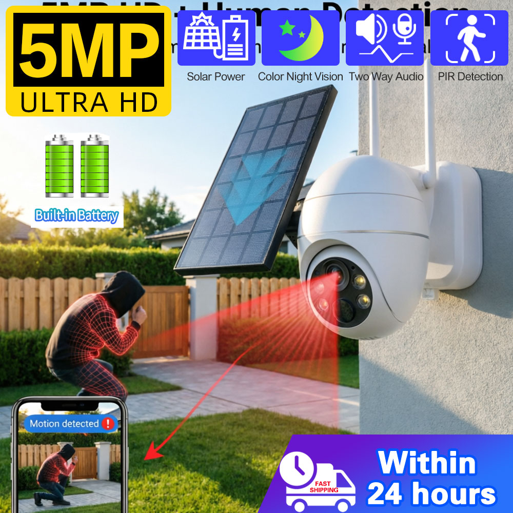 5MP Outdoor 4G SIM Card Solar- – Home Office Pay recenzja i cena