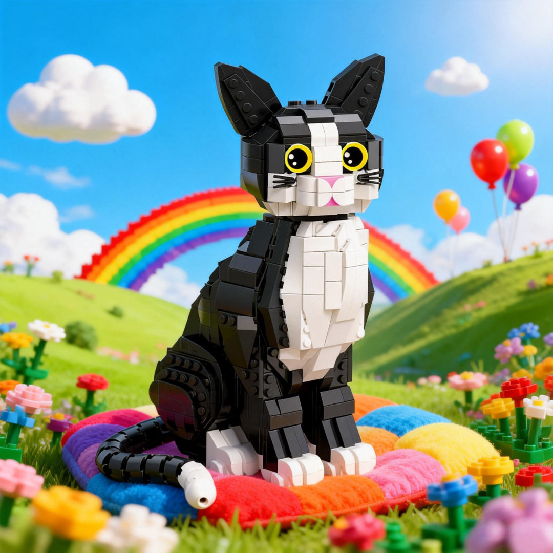 KNEW BUILT 3D Pet Black Cat Mi – Home Office Pay recenzja i cena