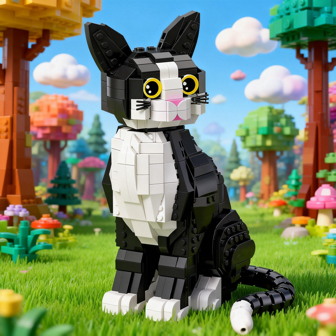 KNEW BUILT 3D Pet Black Cat Mi – Home Office Pay recenzja i cena