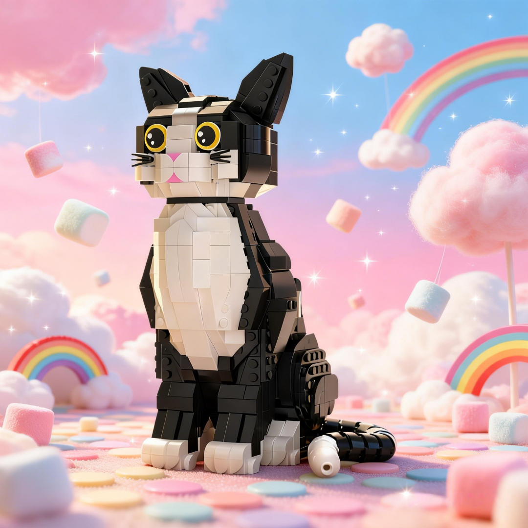 KNEW BUILT 3D Pet Black Cat Mi – Home Office Pay recenzja i cena