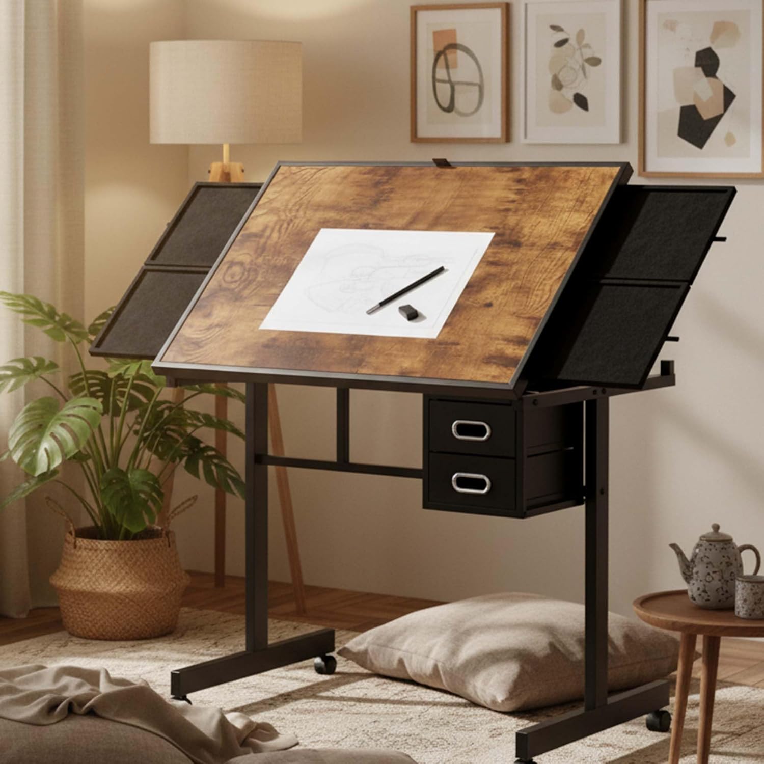 Adjustable Drafting Table with – Home Office Studio recenzja i cena