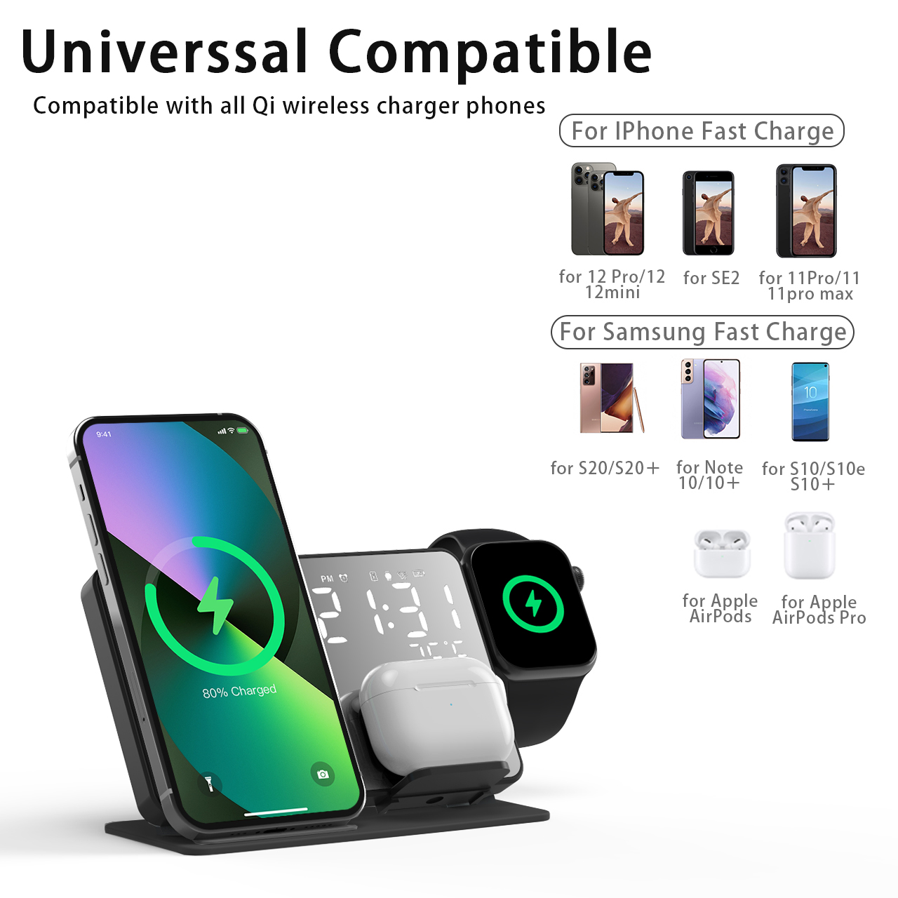 3 in 1 Wireless Charger For iP – Desk Charging Station recenzja i cena