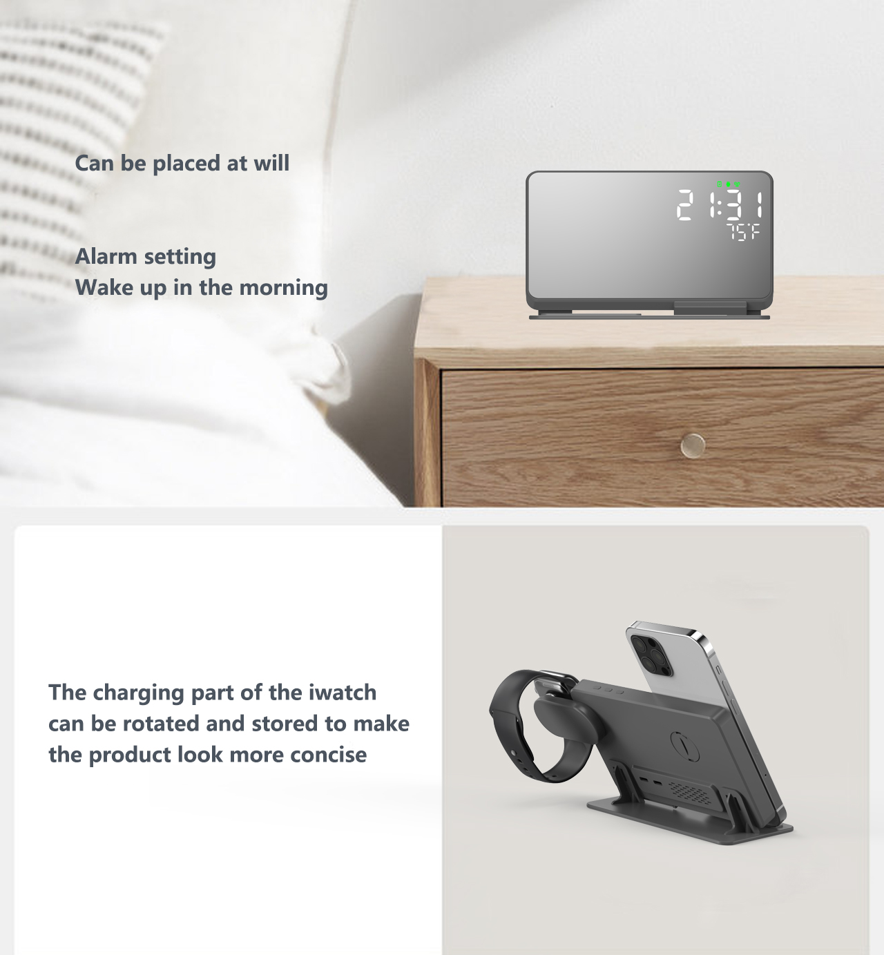 3 in 1 Wireless Charger For iP – Desk Charging Station recenzja i cena