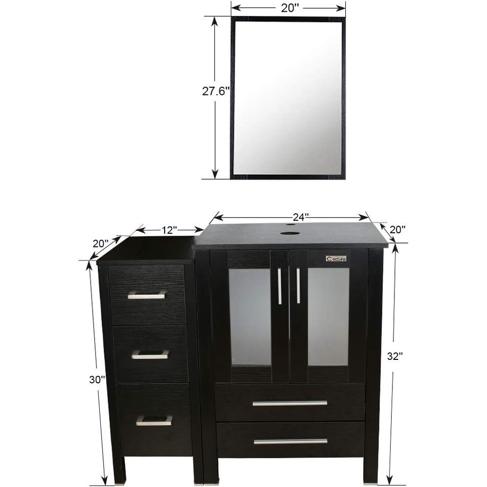 36 Deep Pedestal Bathroom Vani – Drawer Pedestal Cabinet recenzja i cena