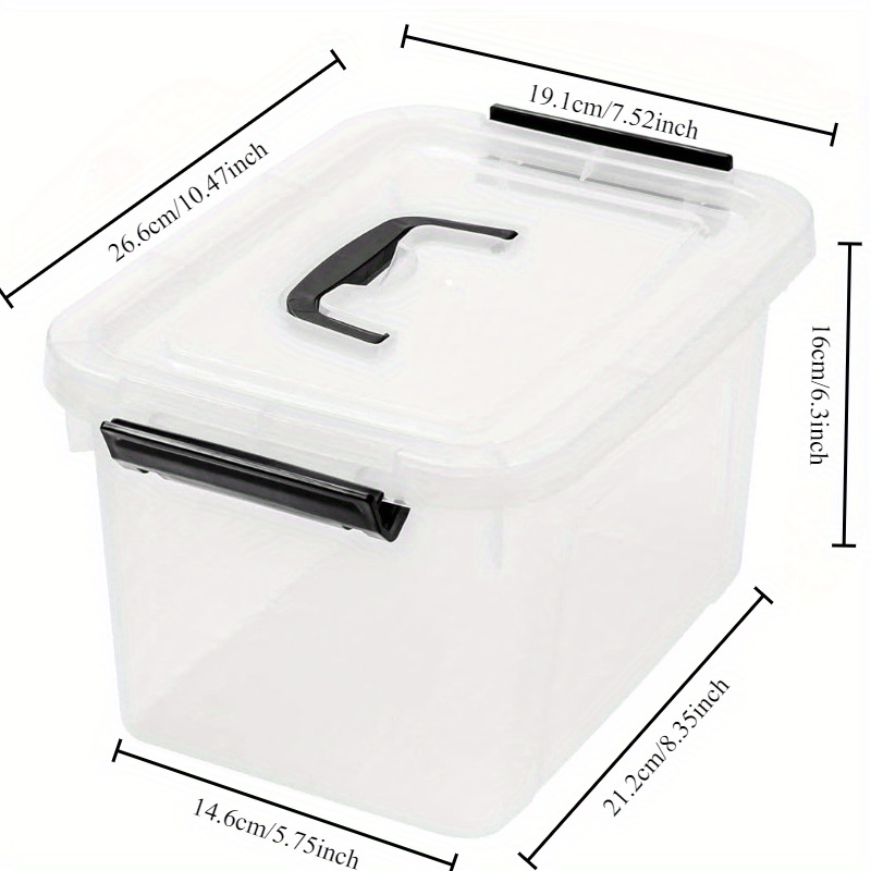 3/6-Pack Clear Plastic Storage – Home Office Organization recenzja i cena