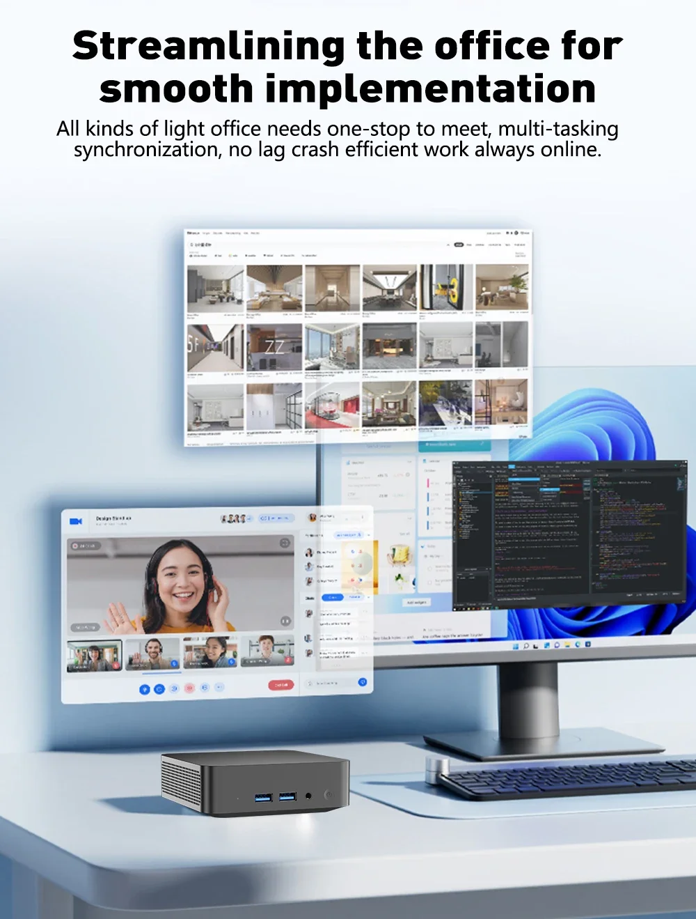 Portable Mini PC Intel N95 N15 – Home Office Windows 11 recenzja i cena