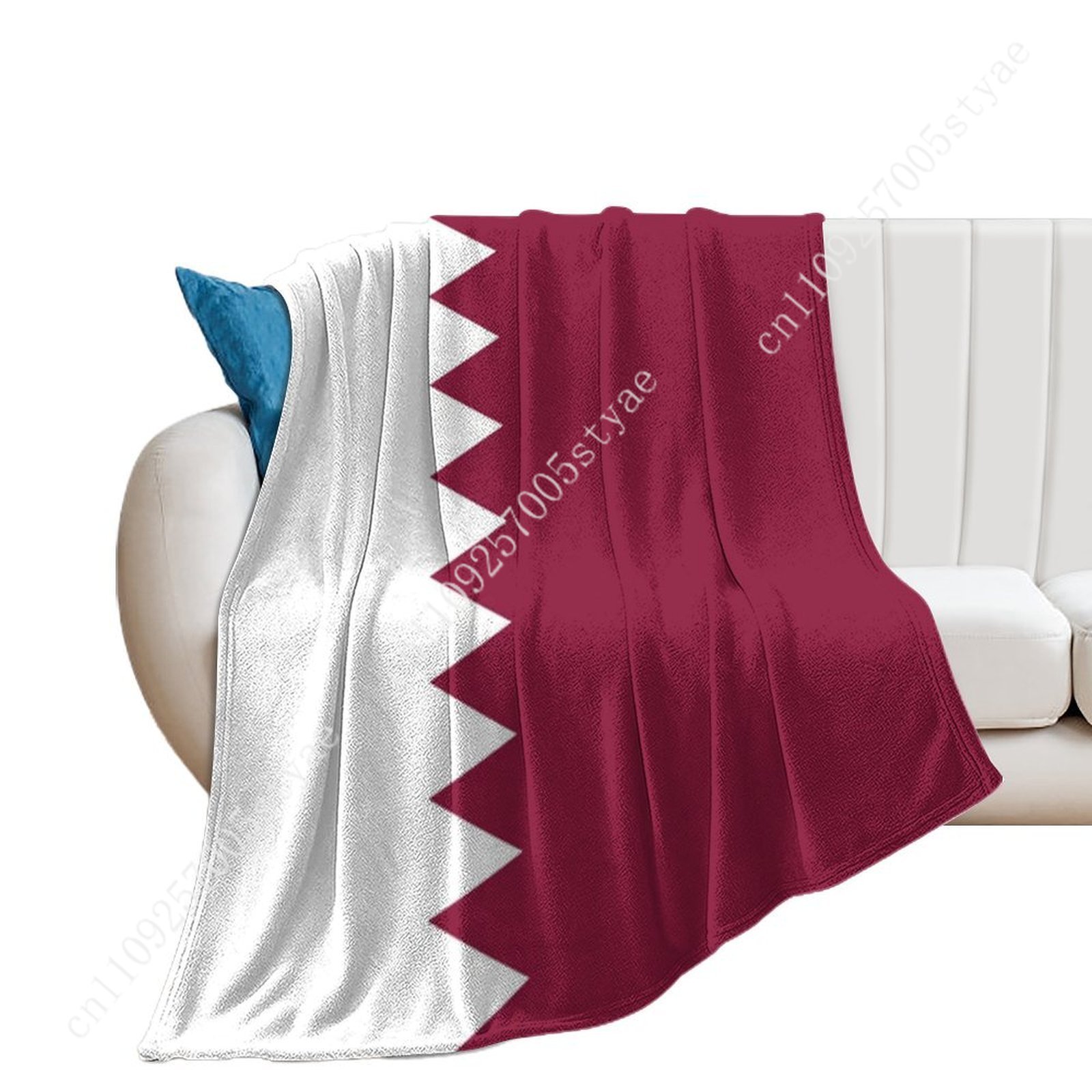 Qatar Flag Flannel Blankets Ar – Home Office Qatar recenzja i cena