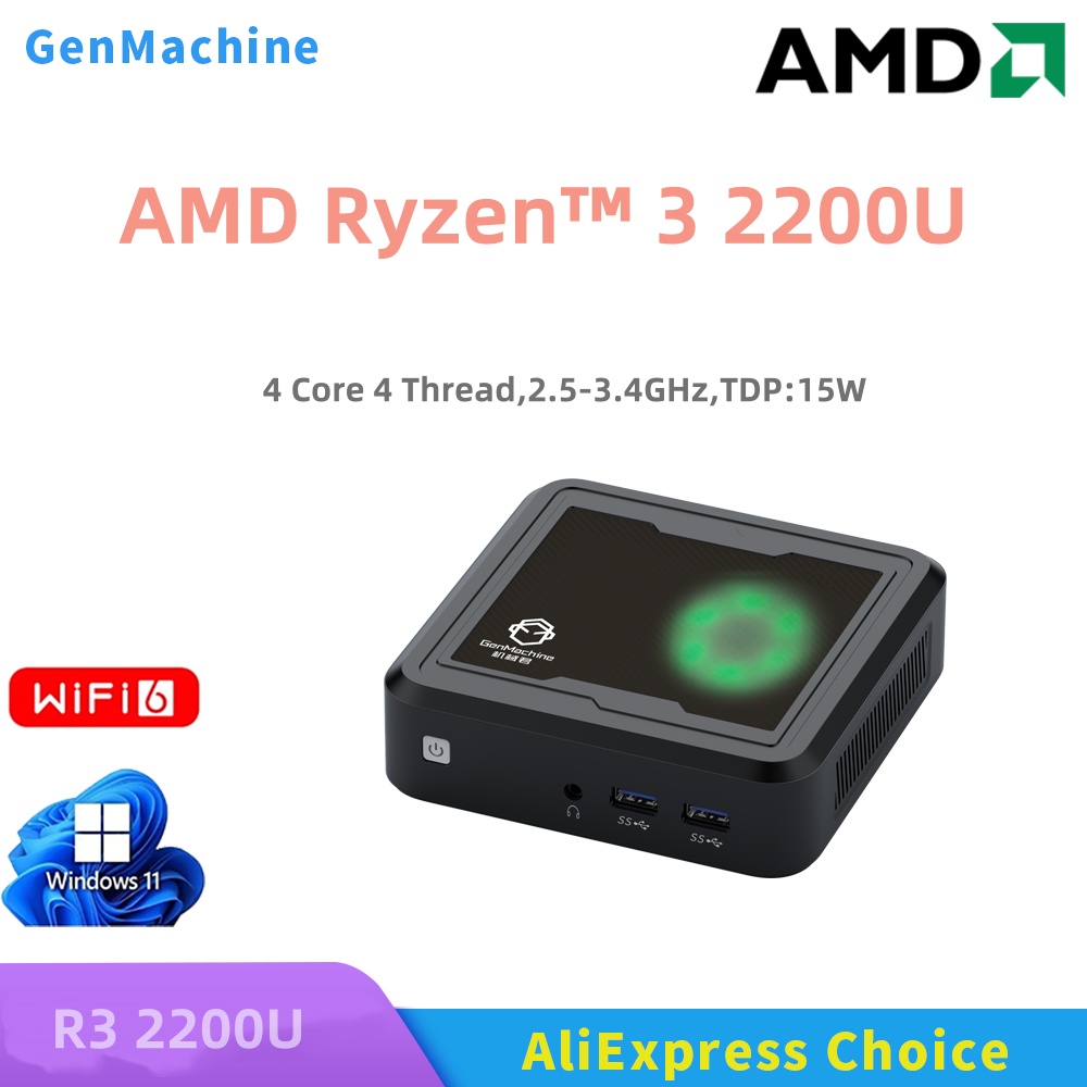 Genmachine Mini PC AMD Ryzen R – Home Office Windows 11 recenzja i cena