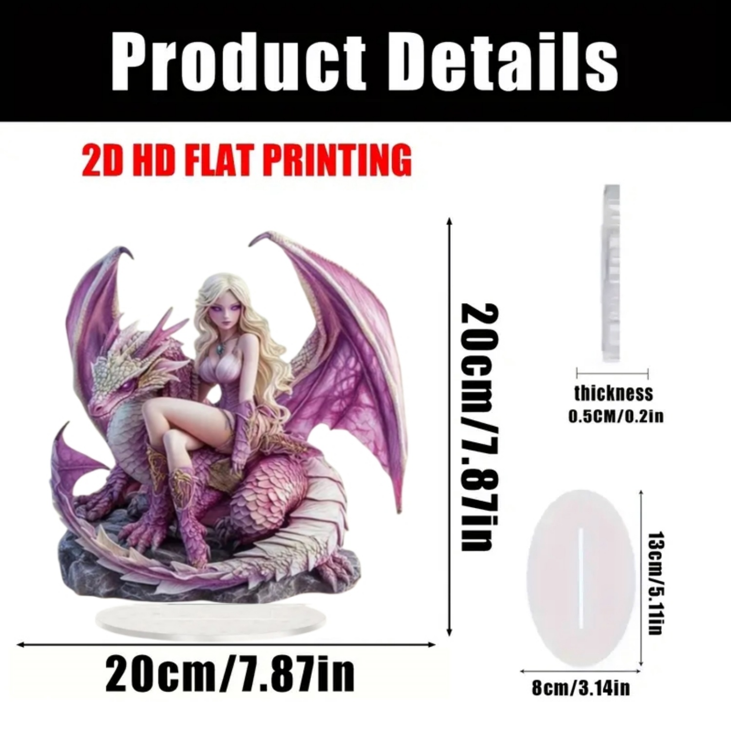 Fairy Statue,2D Flat Acrylic P – Home Office Studio recenzja i cena