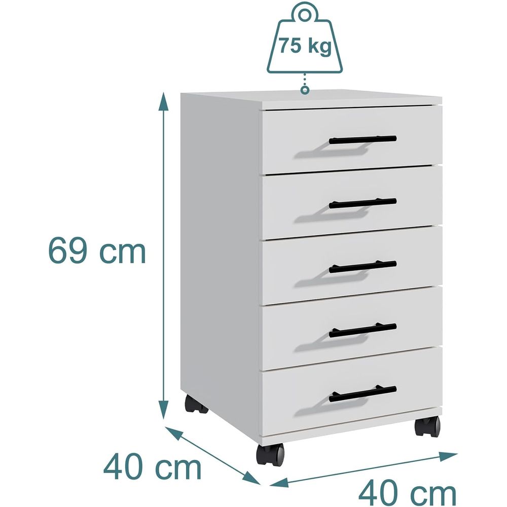 Mobile Pedestal with 5 Drawers – Drawer Pedestal Cabinet recenzja i cena