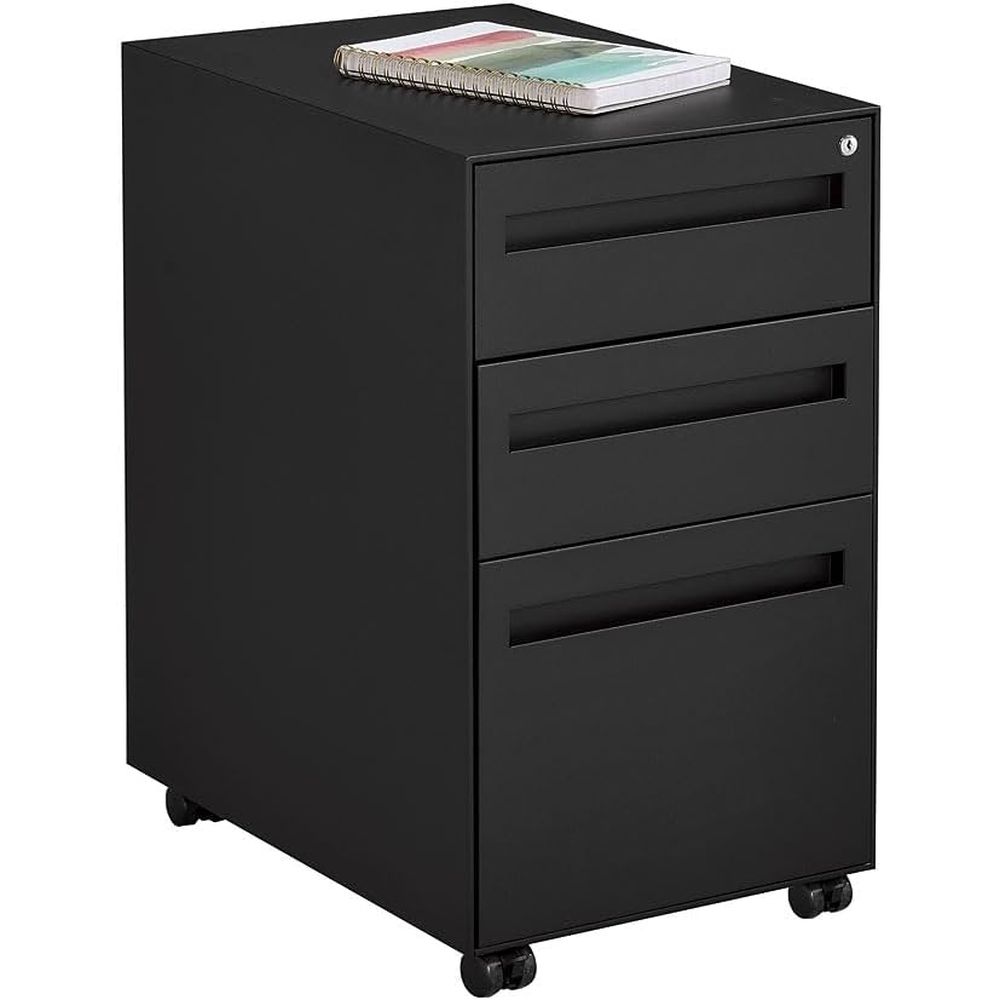 Pedestal Cabinet with Lock, 3  – Drawer Pedestal Cabinet recenzja i cena