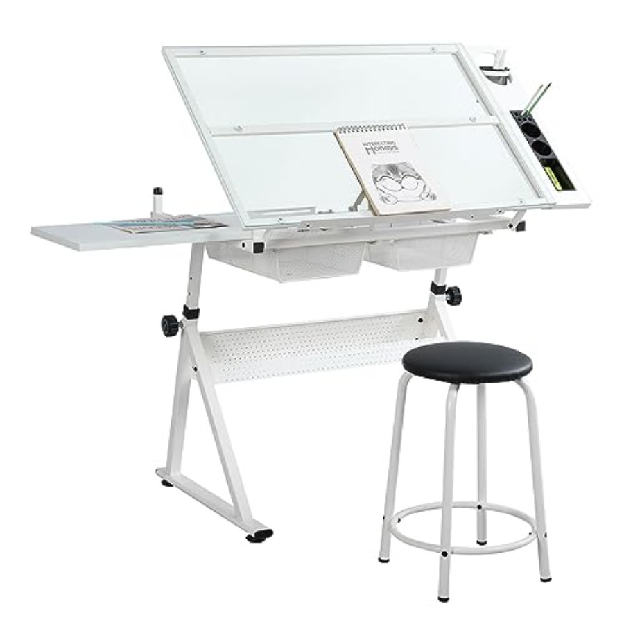 Drafting Table with Stool Mode – Home Office Studio recenzja i cena