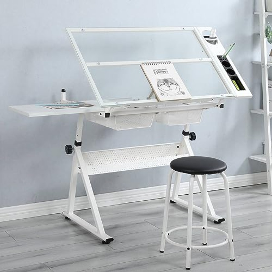 Drafting Table with Stool Mode – Home Office Studio recenzja i cena