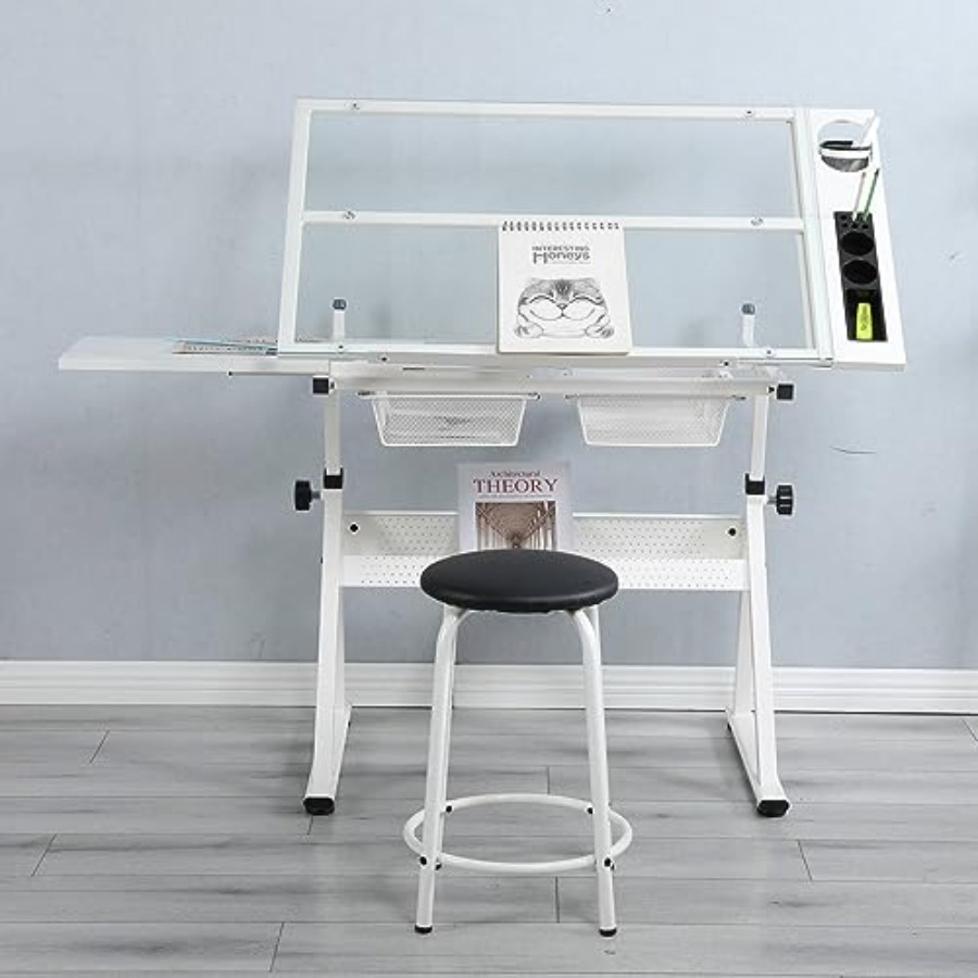 Drafting Table with Stool Mode – Home Office Studio recenzja i cena