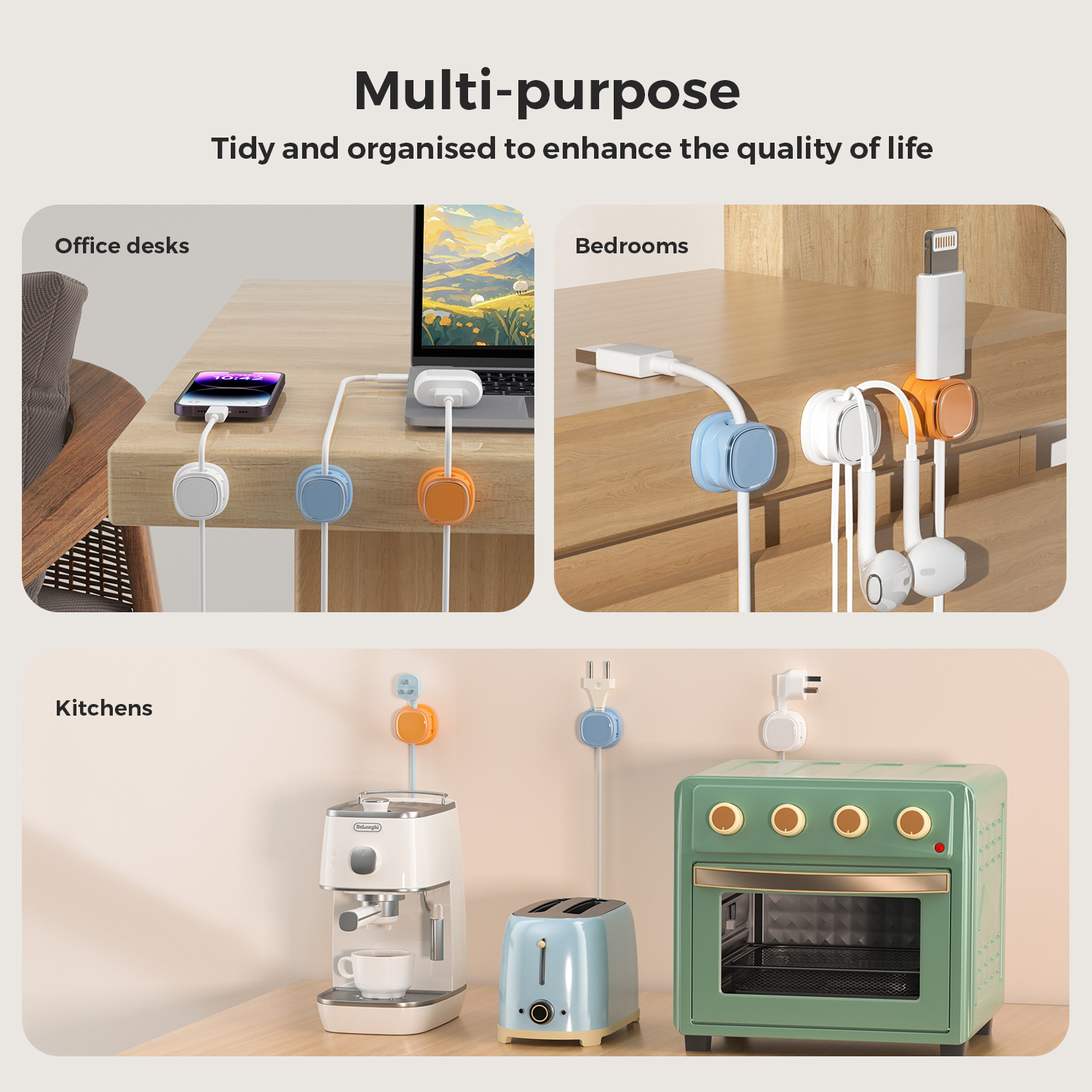 adhesive cable organizer Cable – Home Office Organization recenzja i cena
