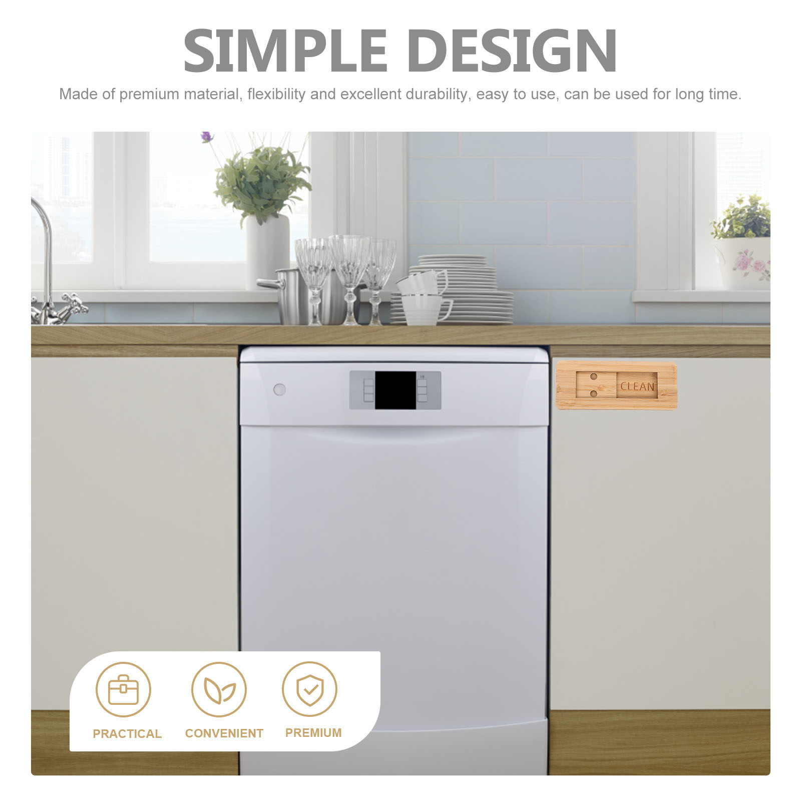 Dirty Clean Dishwasher Magnet  – Home Office Organization recenzja i cena