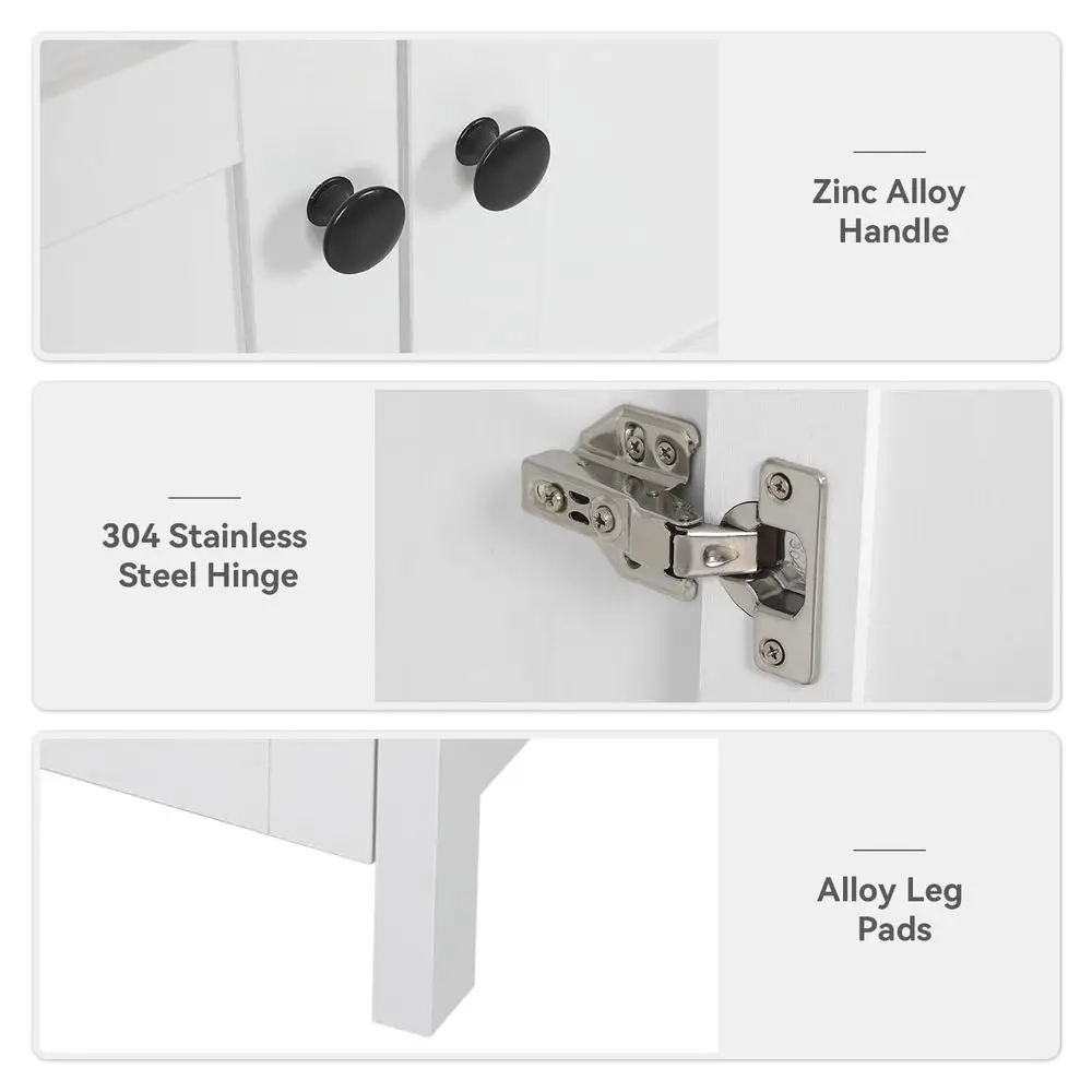 Inch White Bathroom Vanity wit – Drawer Pedestal Cabinet recenzja i cena