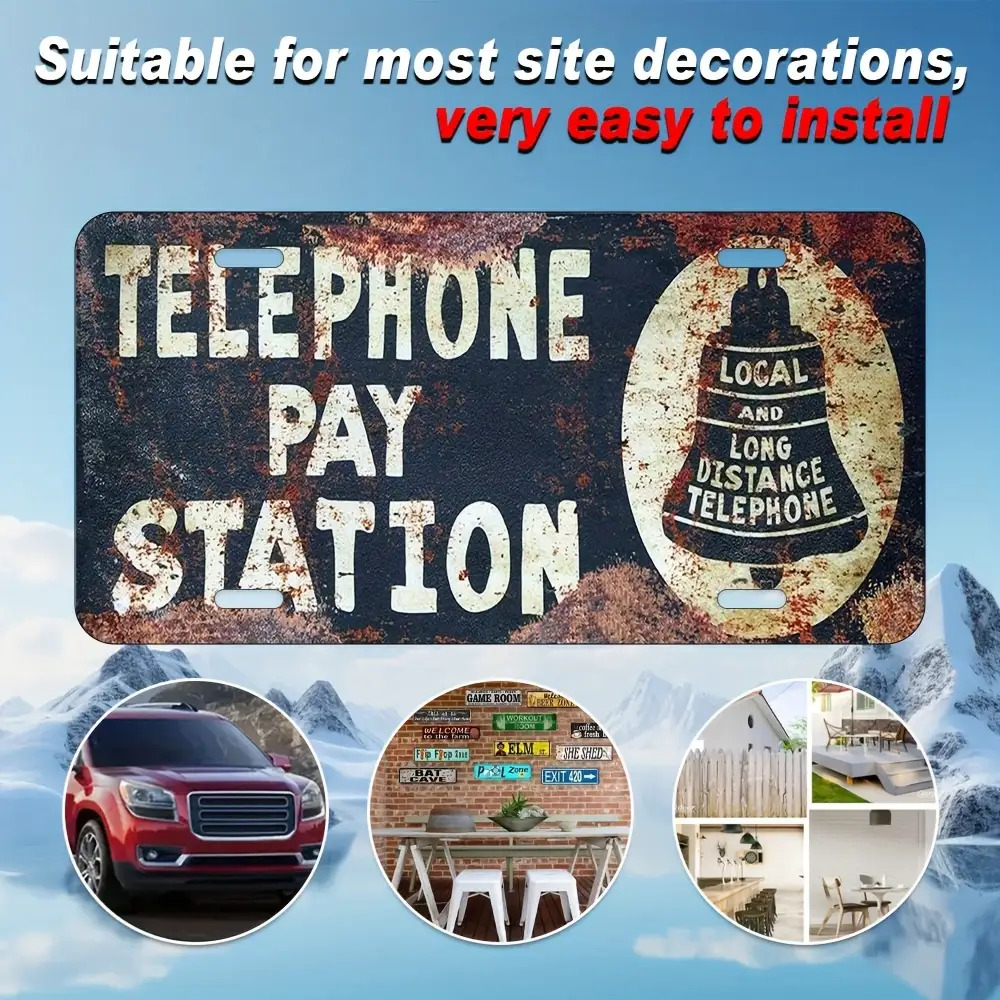 Tin Sign - Telephone Pay Stati – Home Office Pay recenzja i cena