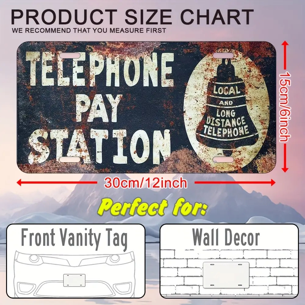 Tin Sign - Telephone Pay Stati – Home Office Pay recenzja i cena