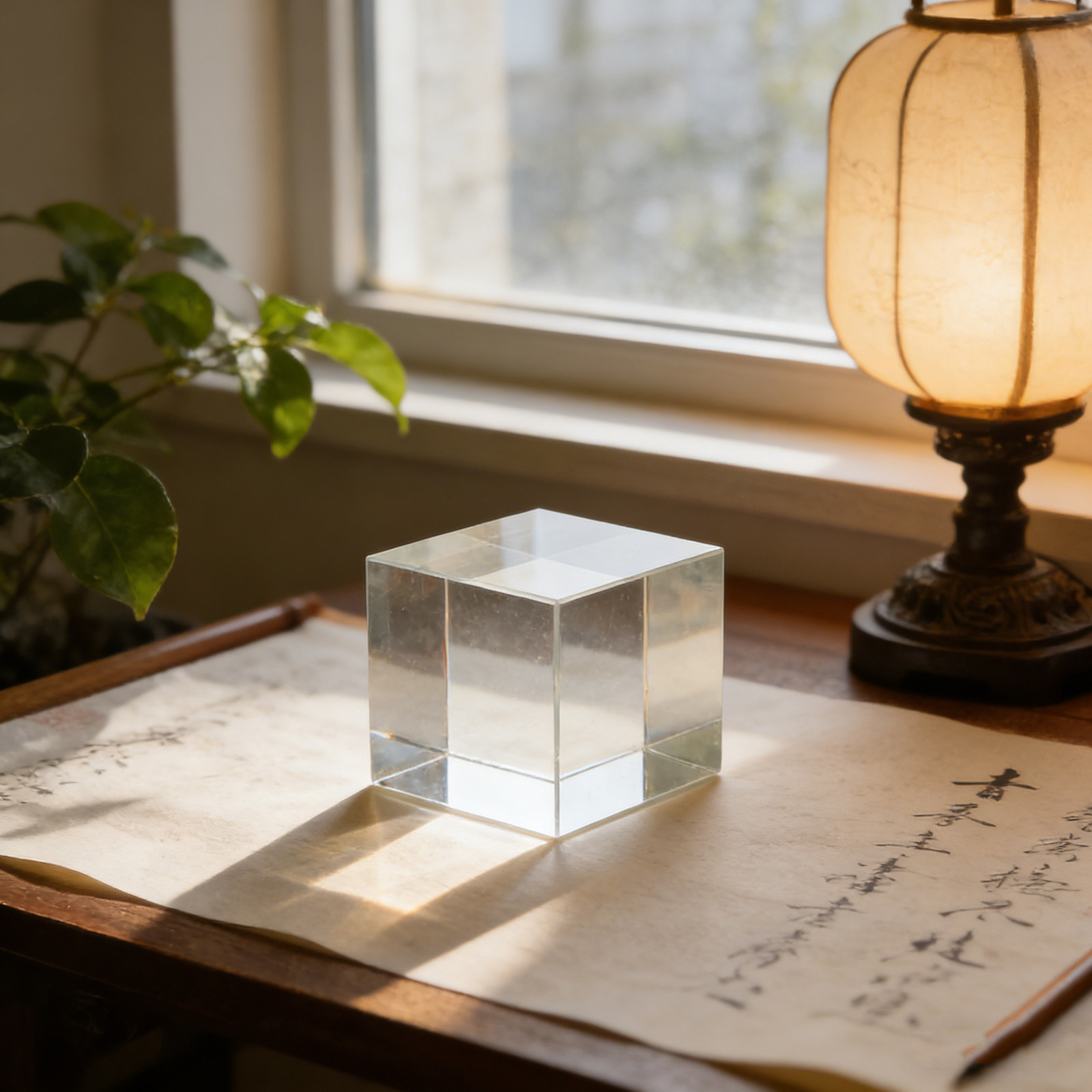 Square Crystal Paperweight Cle – Home Office Studio recenzja i cena