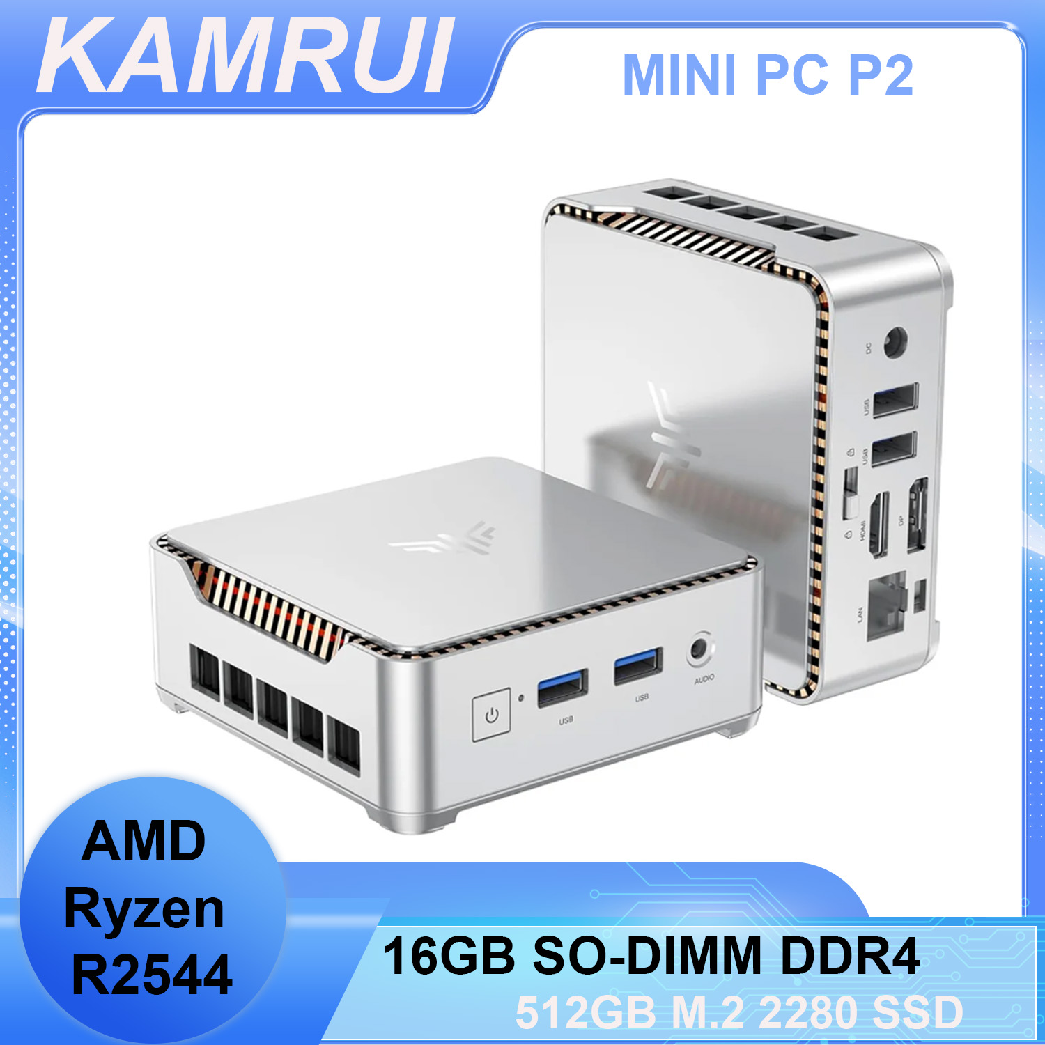 KAMRUI Mini PC 16GB DDR4 512GB – Home Office Windows 11 recenzja i cena