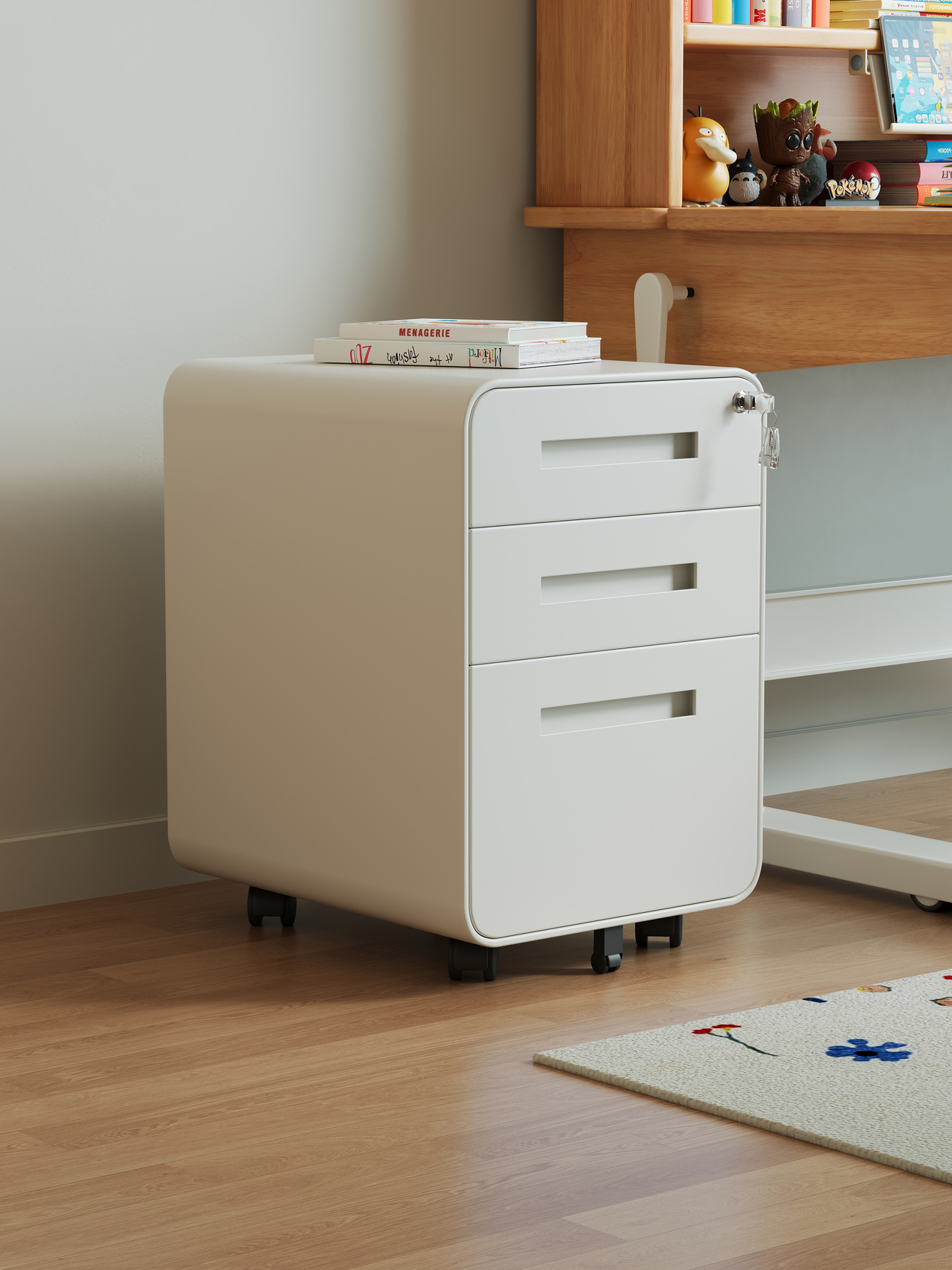 ￥%Modern Simple Kids' 3-Drawer – Drawer Pedestal Cabinet recenzja i cena