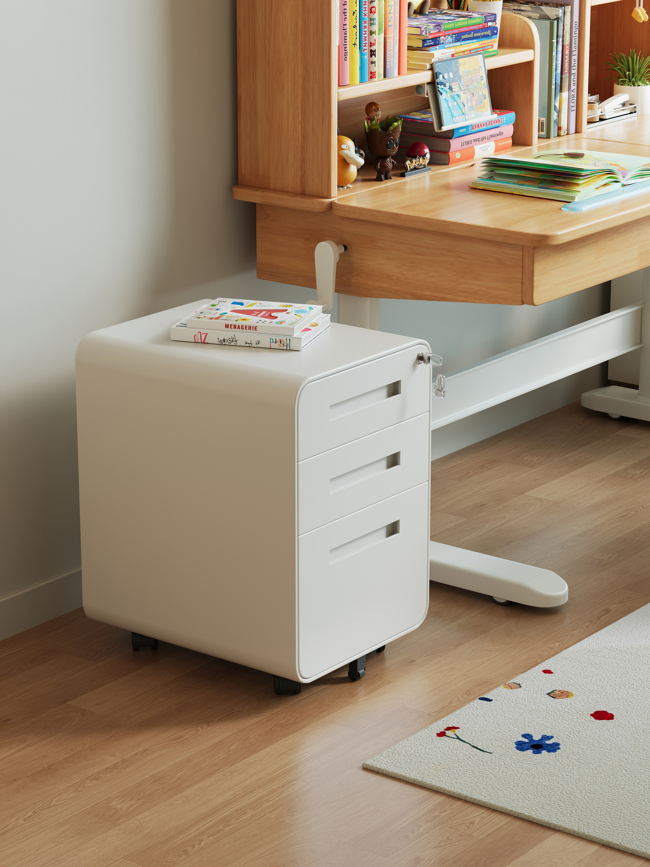 ￥%Modern Simple Kids' 3-Drawer – Drawer Pedestal Cabinet recenzja i cena