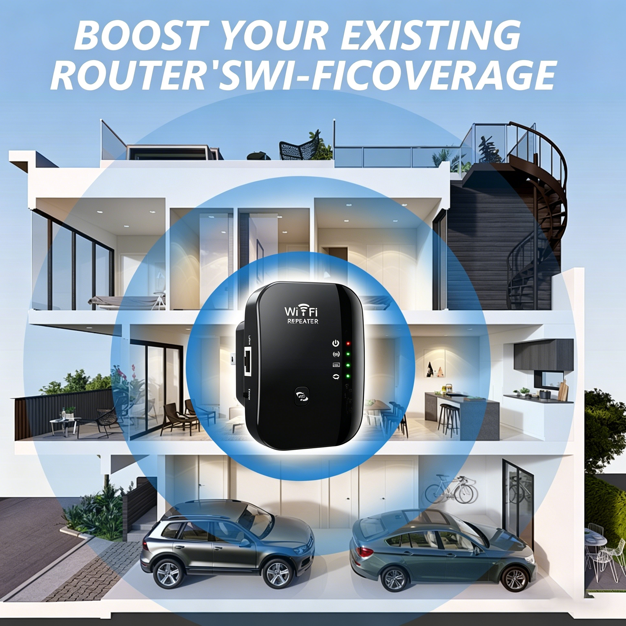 Wireless 300M 2.4GHz WiFi Rang – Home Office Studio recenzja i cena