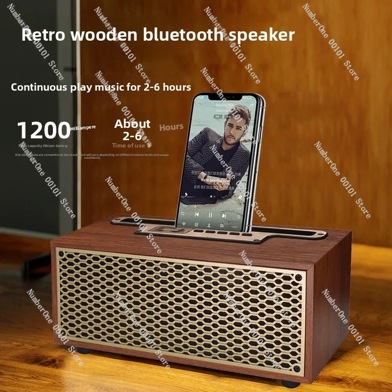 Retro Wooden Bluetooth Speaker – Home Office Studio recenzja i cena