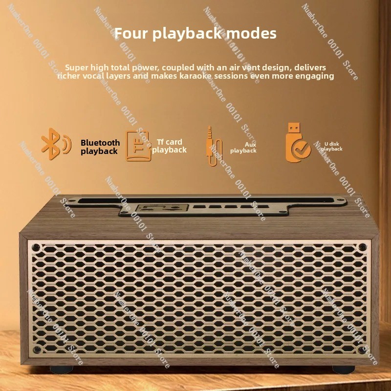 Retro Wooden Bluetooth Speaker – Home Office Studio recenzja i cena