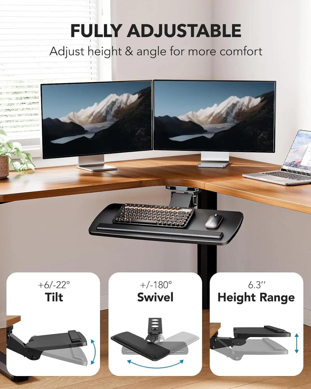Under Desk Keyboard Tray Slide – Keyboard Tray Under Desk recenzja i cena