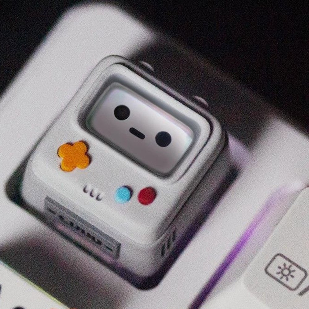 Cute Retro Game Theme Keycaps  – Keyboard Tray Under Desk recenzja i cena