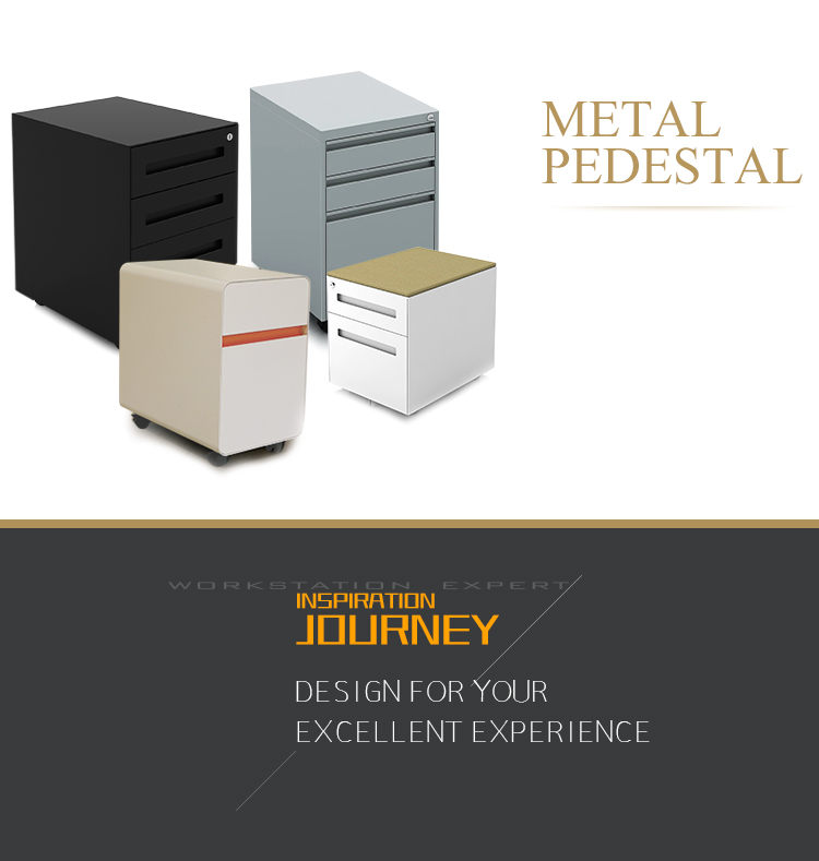 Modern Mobile Metal Pedestal w – Drawer Pedestal Cabinet recenzja i cena