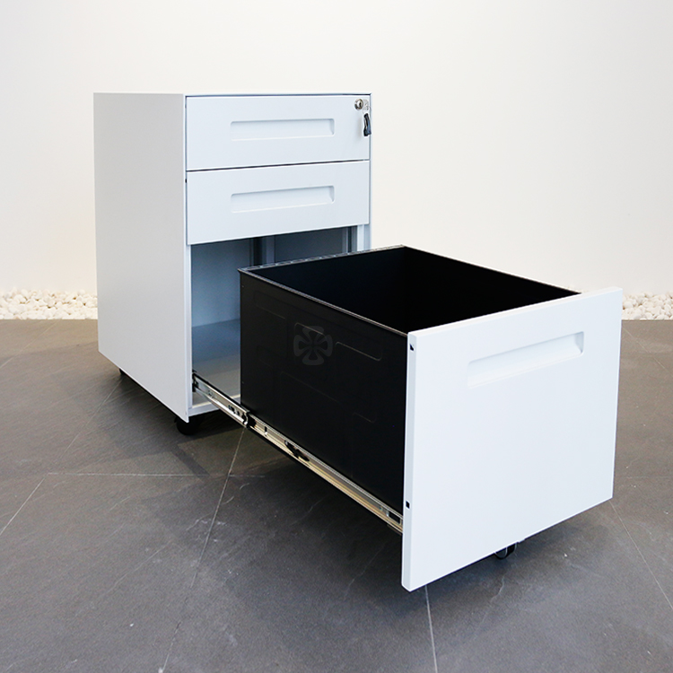 Modern Mobile Metal Pedestal w – Drawer Pedestal Cabinet recenzja i cena
