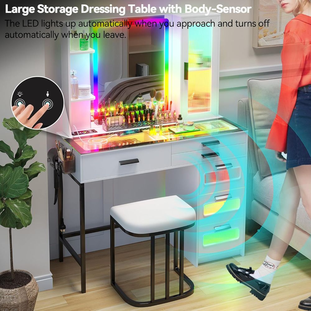 LED-Illuminated Glass Top Make – Desk Charging Station recenzja i cena