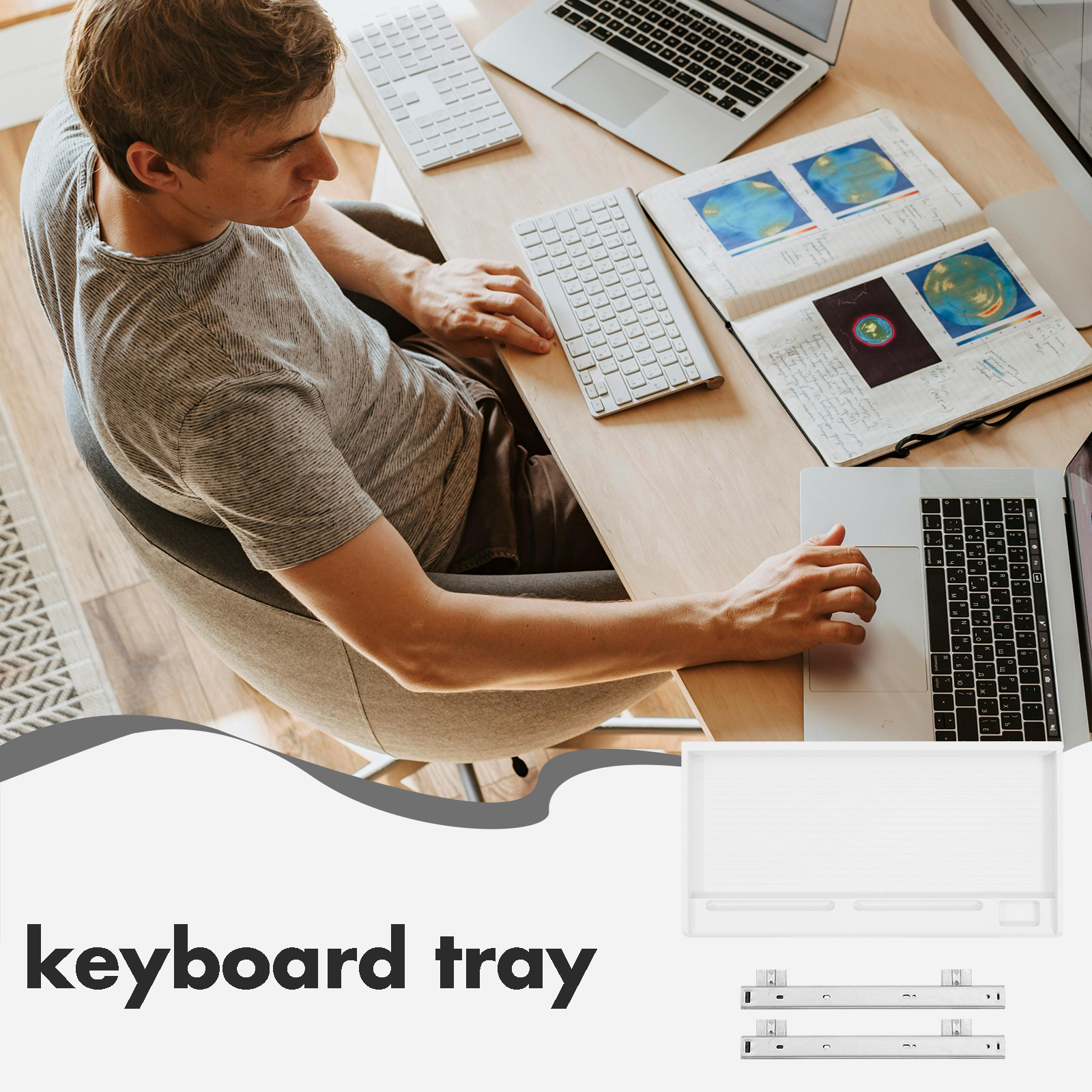 1Set Keyboard Tray Under Desk  – Keyboard Tray Under Desk recenzja i cena