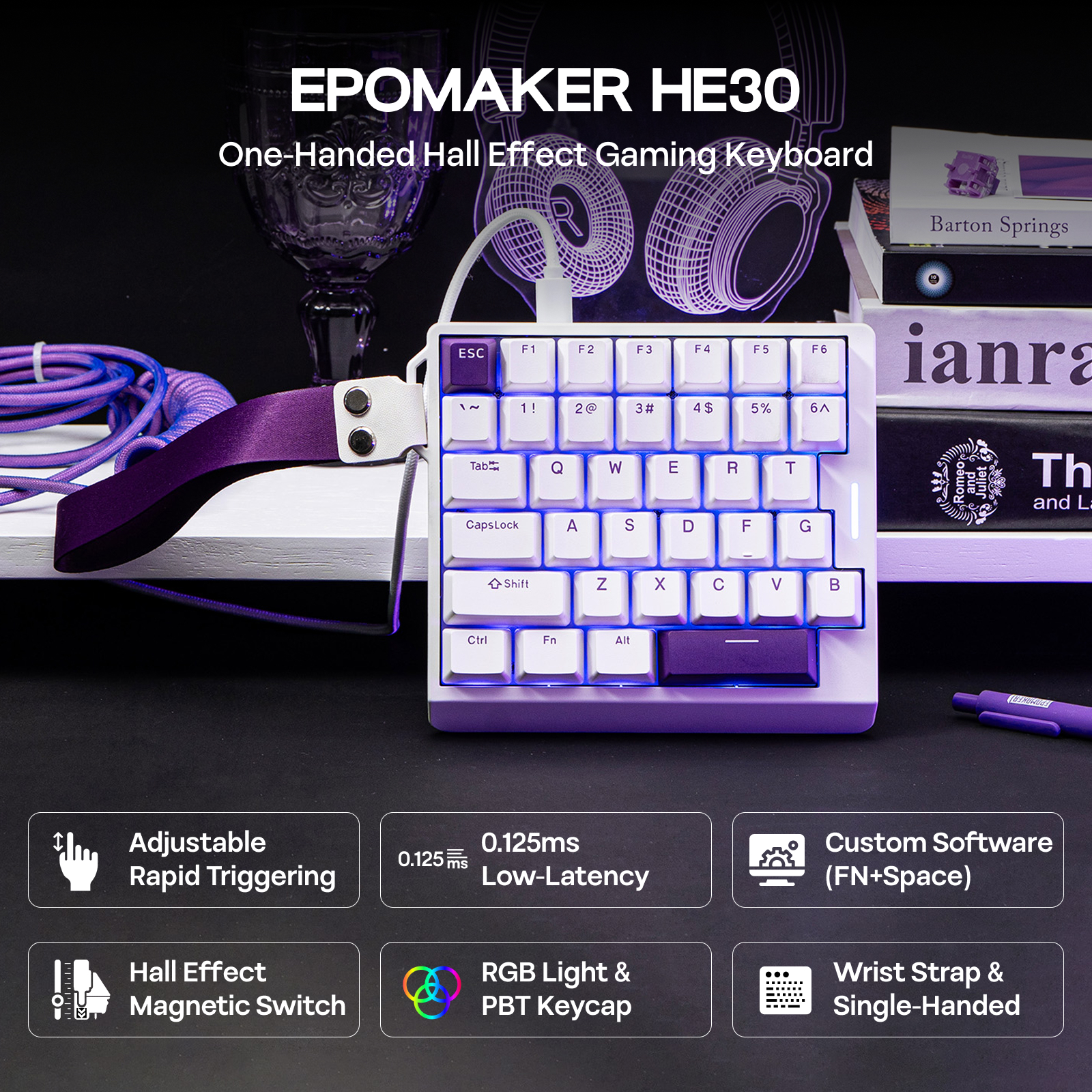  EPOMAKER HE30 One-Handed 36- – Keyboard Tray Under Desk recenzja i cena